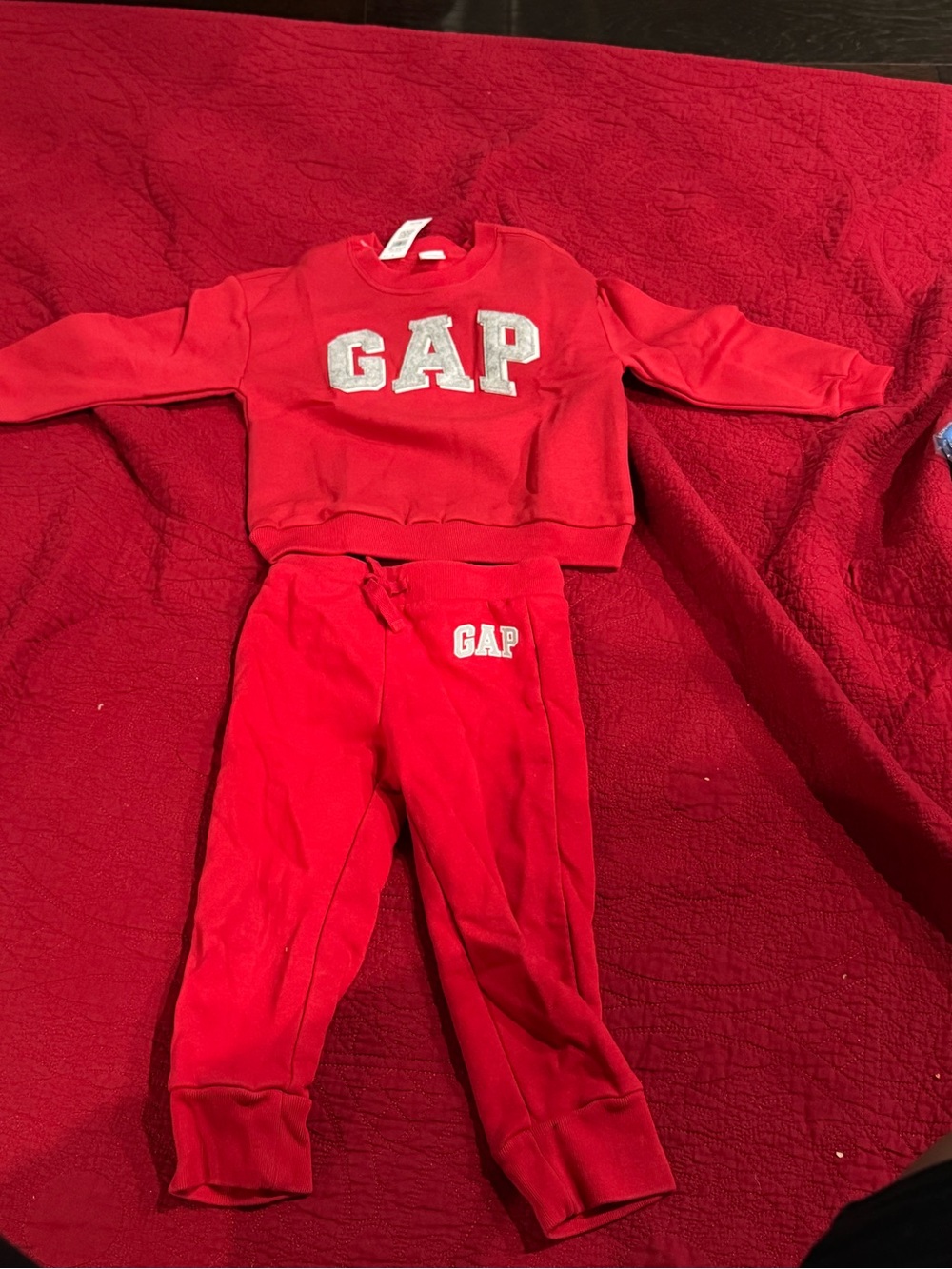 GAP Kids Red Jogger Sweatpants - Cozy Everyday Bottoms